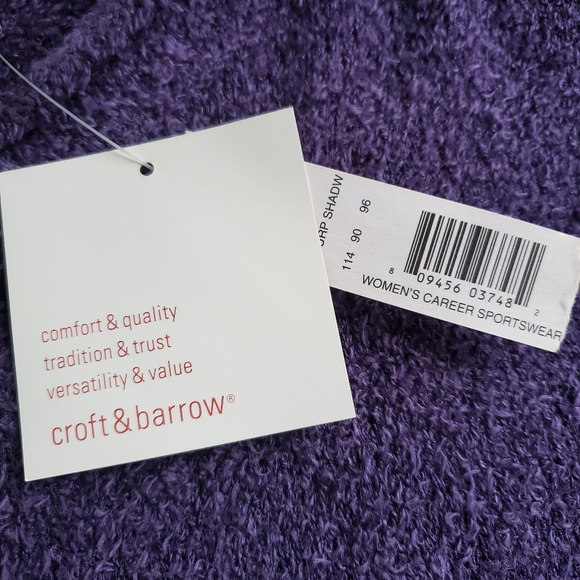 NWT- Croft & Barrow Career Sportwear Sweater - Picture 4 of 5